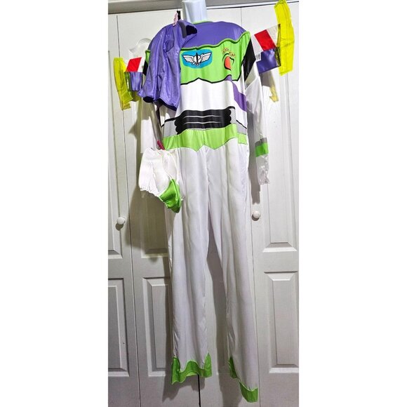Buzz Lightyear Adult Costume With Wings Toy Story Halloween Disguise Mens L/XL 2